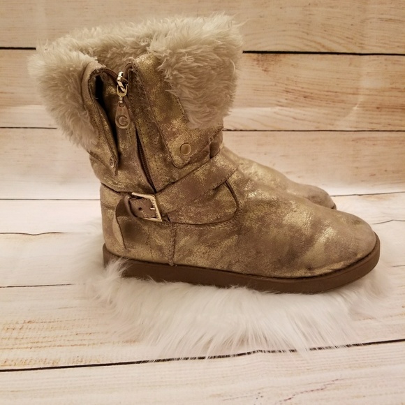 guess fur lined boots
